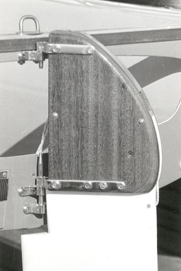 Balanced rudder blade designed by Christer Bath