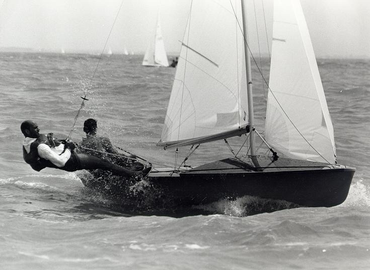 Ebbe Rosen & Olle Wenrup, S-7922, at the Worlds in La Rochelle 1986.  (75 Kb)