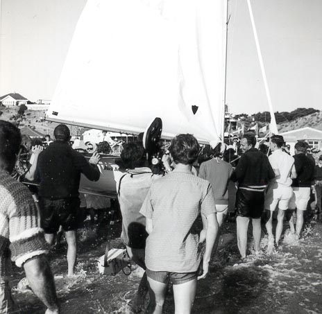 Black Bottle carried triumphant ashore 1966