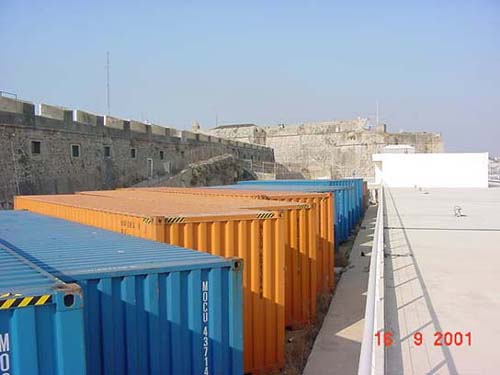 Container storage area