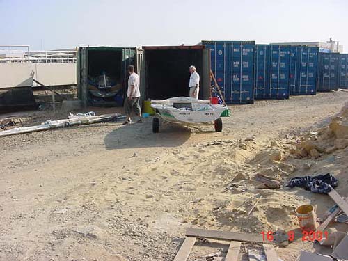 Container storage area