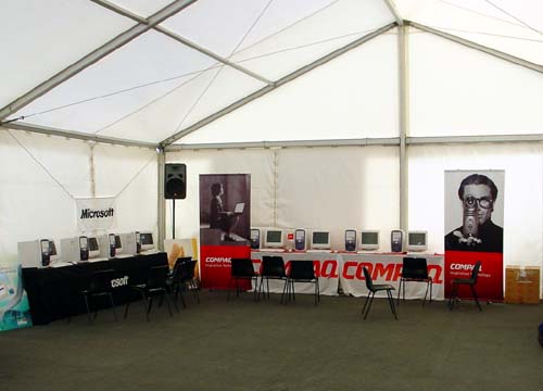 Internet Corner sponsored by Microsoft and Compaq