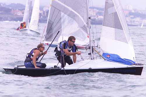 Howard Hamlin and Mike Martin on fifth place at the World C'ship in Cascais, 2001