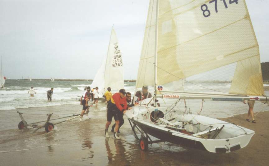 8714 being retrieved from the beach