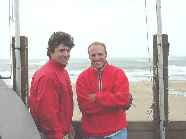 Peter Alarie and Howard Hamlin, in the lead and waiting