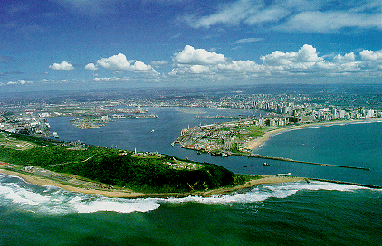 Port of Durban from the air