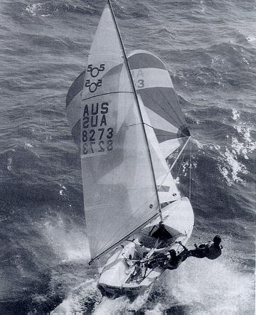 Chris & Darren Nicholson, AUS-8273. 1994 World Champions in Durban and also 1992 in Santa Cruz.  (38 Kb)