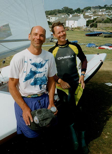 Olle & Ebbe in the dinghy park